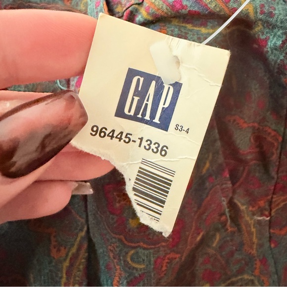 Vintage GAP Women’s Multicolor Paisley Moody Dress Pant Trousers Size 7/8 NWT - Picture 4 of 5